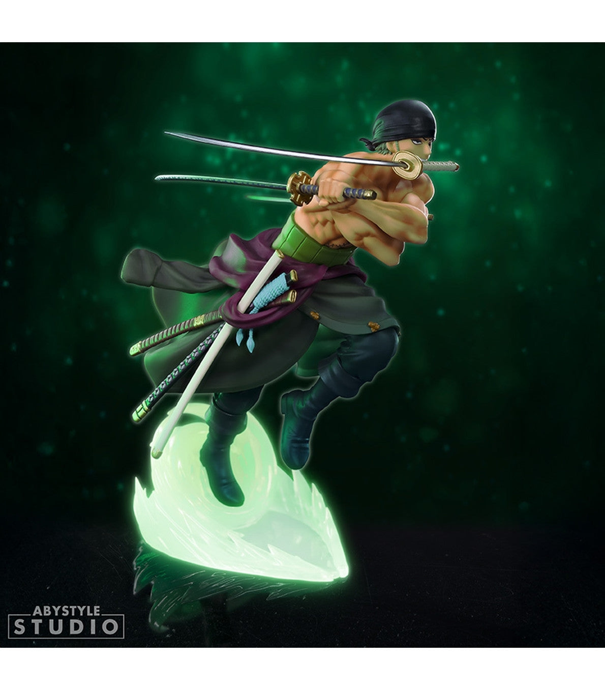 One Piece Figur Zoro Glow in the Dark ABYstyle DAESU CARDS