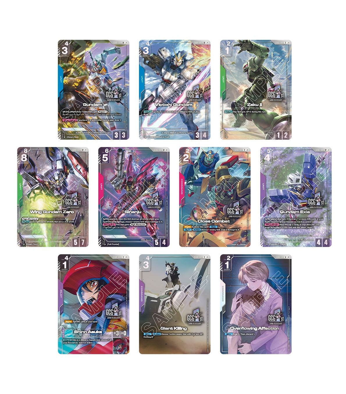 Gundam Card Game 1st Anniversary Set PB-03 DAESU CARDS - Bild 6